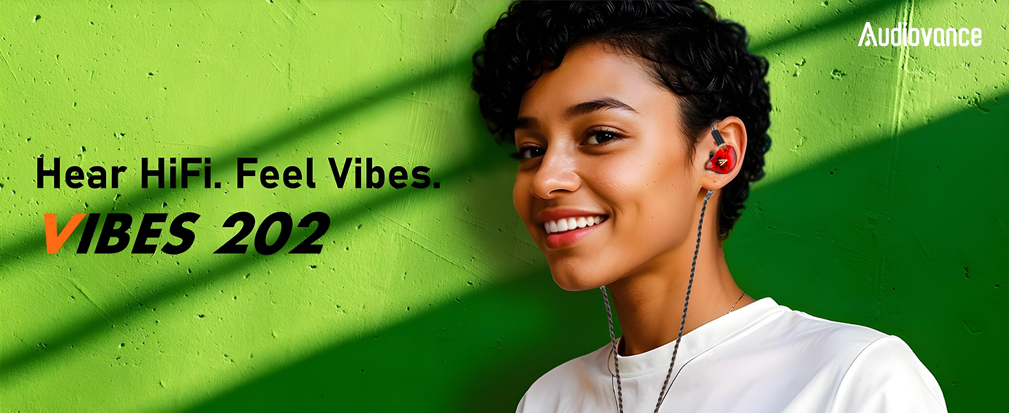 Audiovance Vibes 202 Clear_HiFi Wired Earbuds
