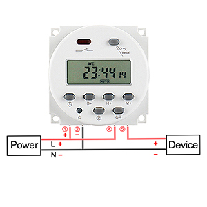 Digital LCD Power Programmable Timer Relay Switch