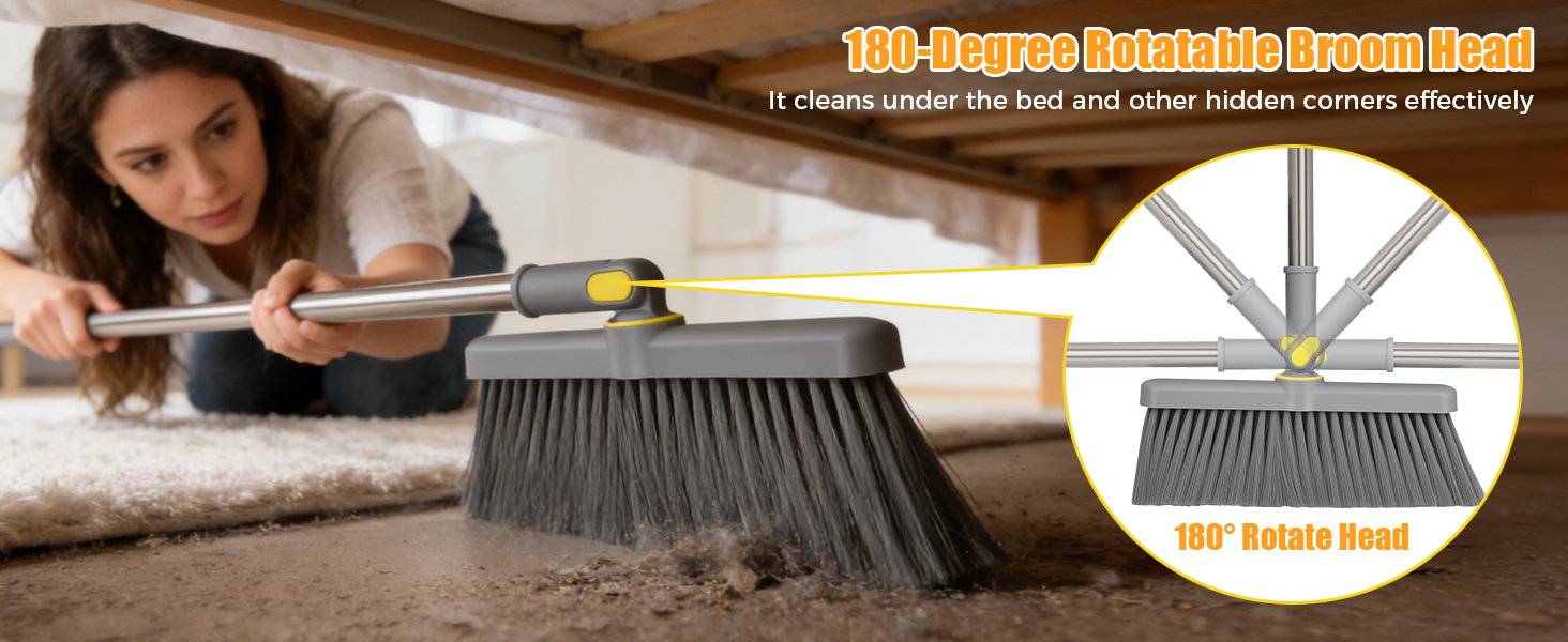 dust pans with long handle