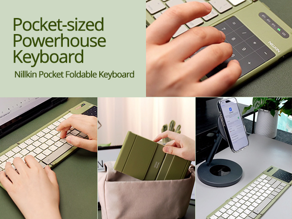 Nillkin Cube Pocket Foldable Keyboard - Pocket-sized Powerhouse Keyboard