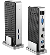 BENFEI USB 3.0 Universal Docking Station Dual Monitor HDMI VGA Compatible with Mac Windows, USB 3...