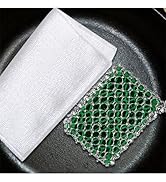 green cast iron scrubber chainmail scrubber