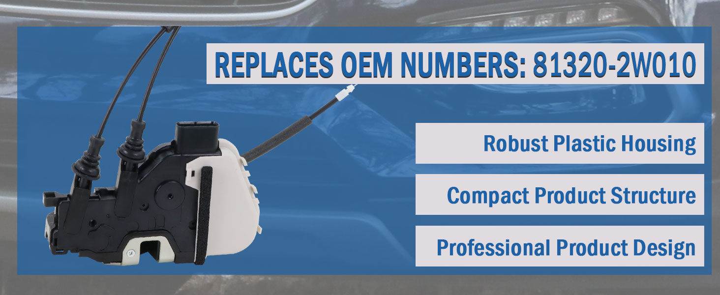 Front Right Passenger Side Door Lock Actuator 81320-2W010 fit for Hyundai Santa Fe XL 2013-2019