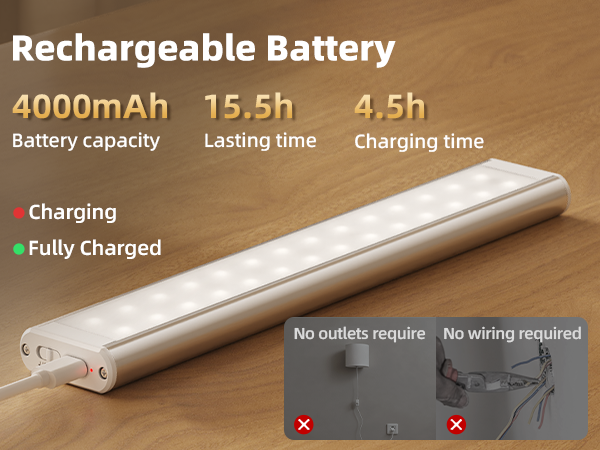 rechargeable wall lights