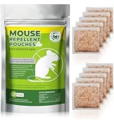 GRLEP 10 Packs Mice Repellent Pouches, Peppermint Oil Rodent Repeller, Natural Pest Control for R...
