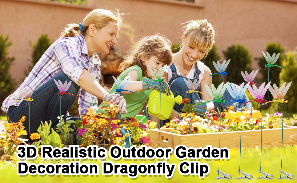 Outdoor Decoration Dragonfly Clip