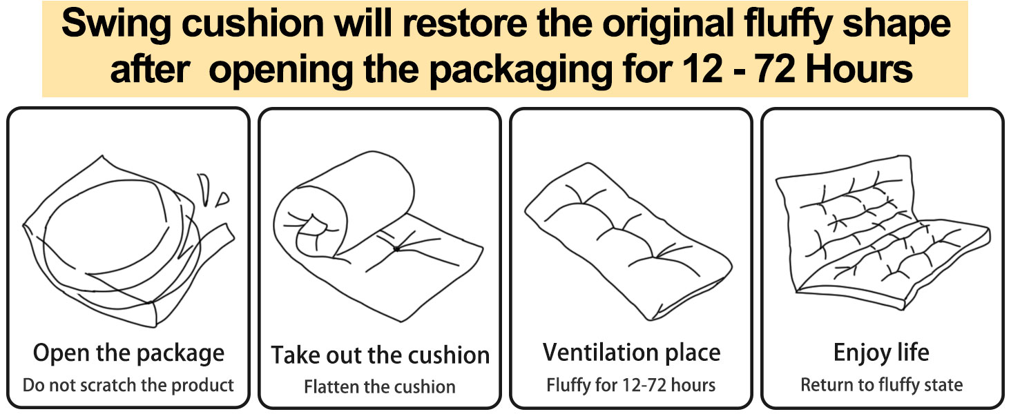 outdoor porch swing cushions