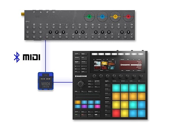 Connect WIDI to Bluetooth MIDI controller