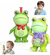 Inspireyes Walkie Talkies for Kids Rechargable, Toddler DIY Dress-Up Saluting Frog Toys, 2 Pack C...