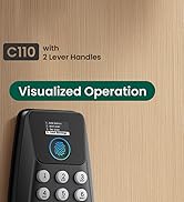 keyless entry door lock with 2 lever handles