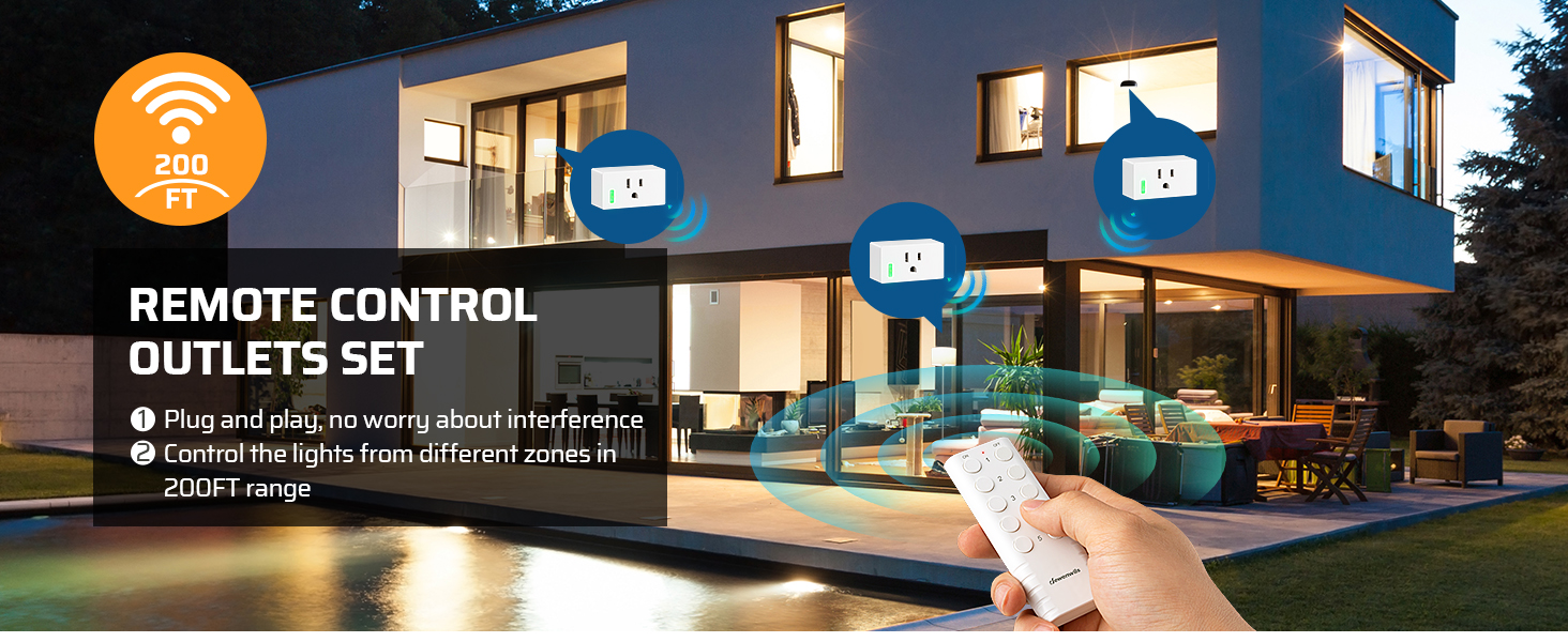 wireless remote control outlet