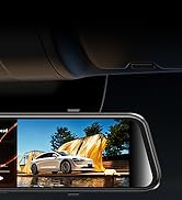 2.5K Mirror Dash Cam with Carplay Mirror &amp; Android Auto, Dash Cam Front and Rear with Zoom Functi...
