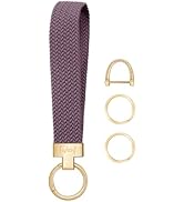 Fishent Stretchy Keychain, Woven Keychain Wristlet for Keys