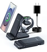 Wireless Charger for Samsung, 3 in 1 Wireless Charging Station for S25 S24 Ultra S23 S22 S21 Note...