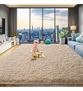 qulint 8x10 Area Rugs for Living Room, Large Fluffy Rug for Bedroom, Soft Shag Rugs Shaggy Fuzzy ...
