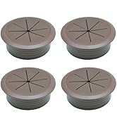 Desk Grommet 2" (50 mm), Desk Hole Cover for Cables Coffee, Cable Grommet ABS Plastic, Desk Hole ...