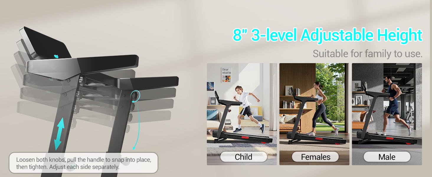 3 level adjustable height