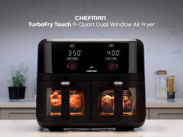 TurboFry Touch 6-Quart Dual window air fryer