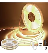 Pandery COB LED Strip Lights Warm White,24V Dimmable led Light Strip KIT with Remote and app Cont...