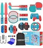 Switch Sports Accessories, CODOGOY 22 in 1 Switch Sports Accessories Bundle with Carry Bag for Sw...