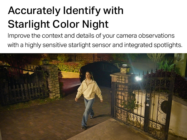 Accurately Identify with Starlight Color Night