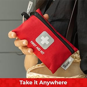 Thrive Mini First Aid Kit Travel Size (66 Piece) 