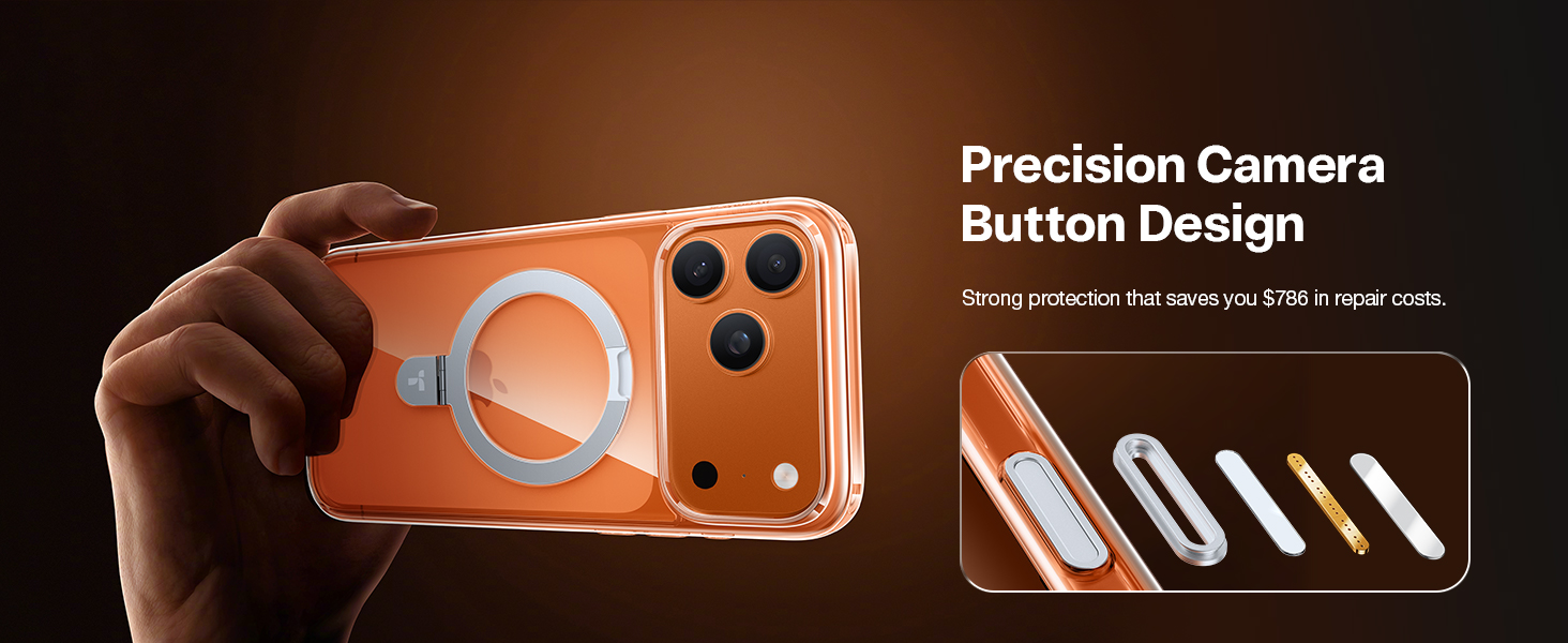 iPhone 17 Pro Case with camera button
