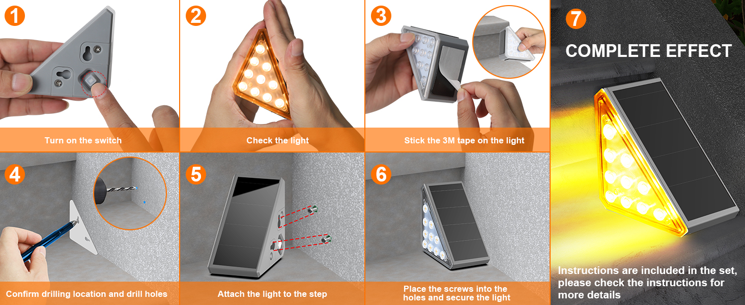 Outdoor Solar Stair Lights