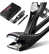 Toenail Clippers for Seniors Thick Toenails with Angled Wide Opening, Large Nail Clippers for Men...