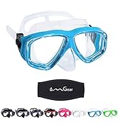 OMGear Swim Mask Dive Goggles Swimming Goggles with Nose Cover Snorkeling Gear Junior Adult Snork...