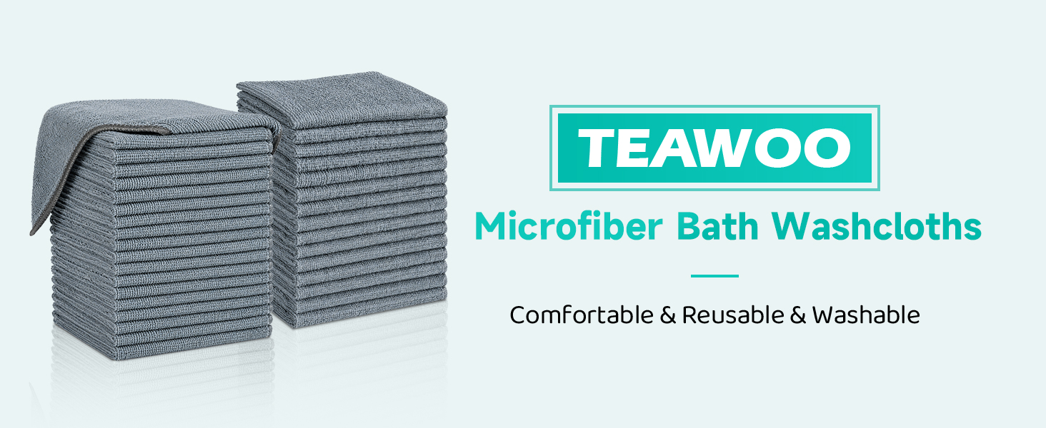 Microfiber Bath Washcloths