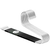 DOIOWN Open-Ended Pants Jean Hangers - Stainless Steel Jeans Hangers 10 Pack 8mm Thick, Versatile...