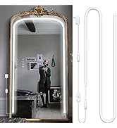Blikshin LED Vanity Mirror Lights, Makeup Lights for Body Mirror, 10FT/6500K/Dimmable/360LEDs/ELT...