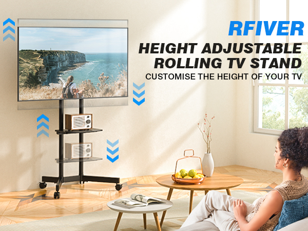 Rolling TV Stand