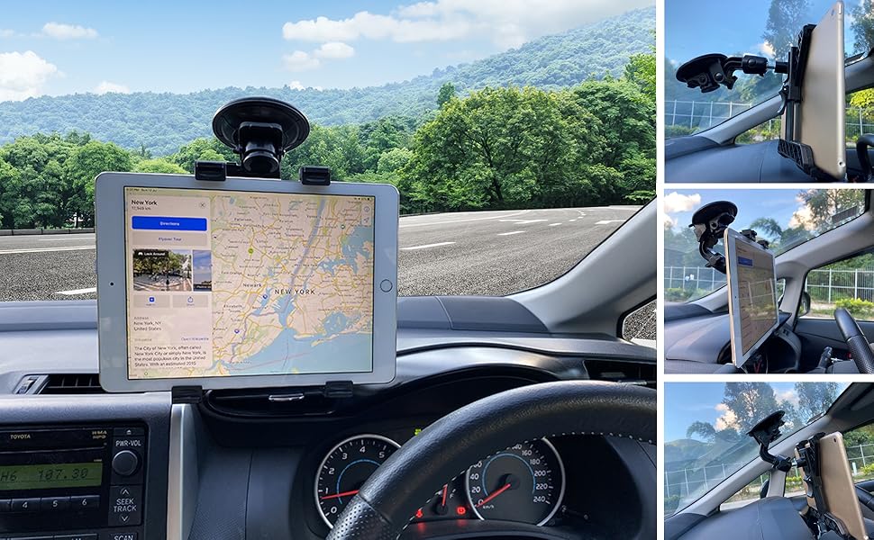 3in1 Tablet Windshield Mounting