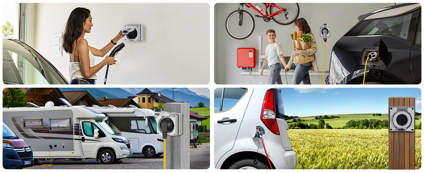 50 Amp RV Power Outlet Box