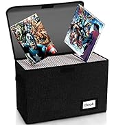 YNSZAS Comic Book Storage, Comic Book Box, 15.8" X 7.8" X 11.8", Collapsible Comic Short Box, Hol...