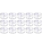 15Pcs Travel Containers with Lids,Empty Small Travel Containers Leak Proof Refillable Cosmetic Ja...