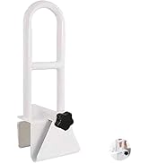 MOASKER Bathtub Safety Rail,White Bathtub Rail Clamp Railing Bath Support Adjustable Shower Hand ...