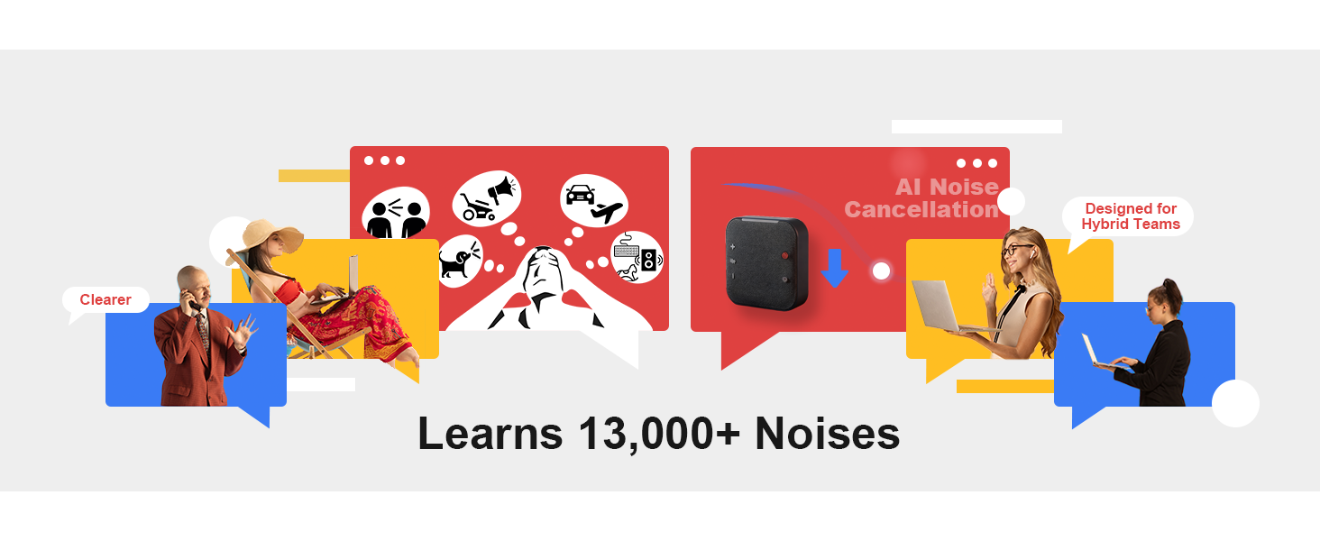 Trained on 13,000+ Noises. Crystal-Clear Meetings Delivered.