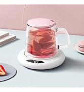 Coffee Warmer for Desk Auto Shut Off, Smart Coffee Mug Warmer with 3 Temp Modes, 1-8h Timer, Elec...