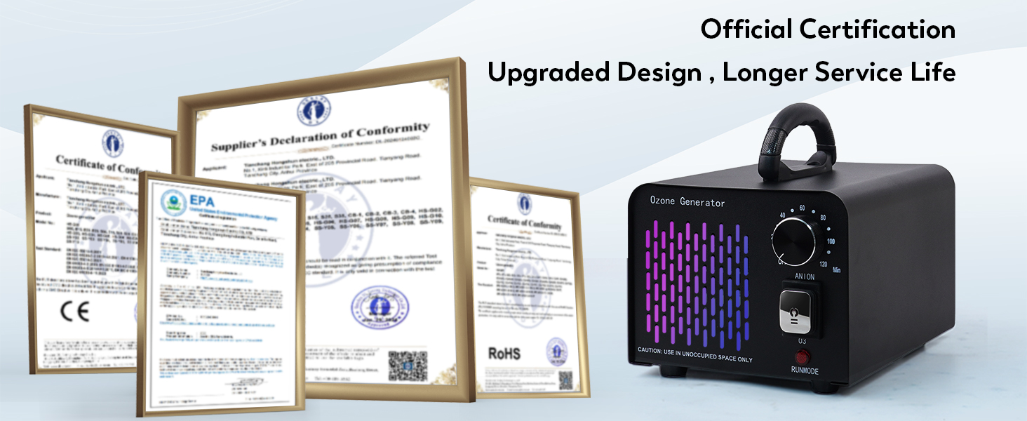 Ozone Generator OZB1 Ozone Odor Eliminator Commercial Machine Odor Removal, For Home, Car, Pet Room