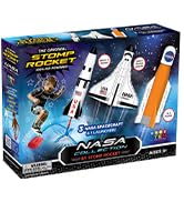 Stomp Rocket Space Collection Rocket Launcher for Kids, 3 NASA Rockets - Backyard &amp; Outdoor Fun T...