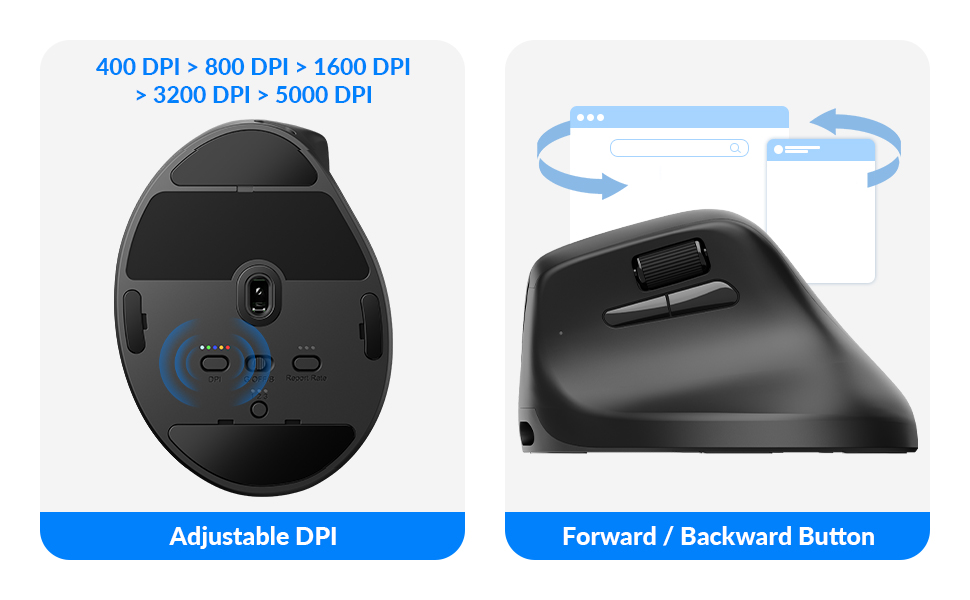 Keychron M5 Wireless Ergonomic Mouse
