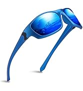 RUNCL Polarized Sports Sunglasses Phocas for Men Women,Wrap Around Design Lightweight UV Protecti...