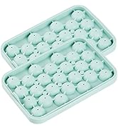 Obsoorth Round Ice Cube Tray 2 Pack BPA Free Silicone Flexible Easy Release 1.1 Inch x 50PCS Smal...
