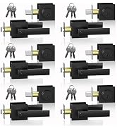 DSJJBLL Keyed Entry Door Knob, Matte Black Front Door Handle and Deadbolt Set, Heavy Duty Exterio...