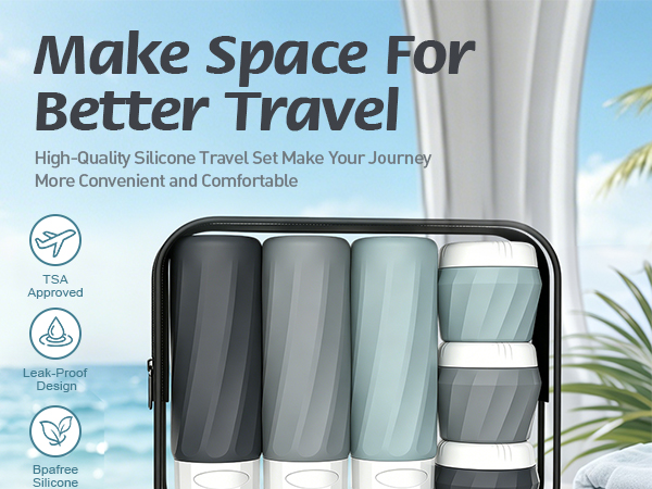 6Pcs Travel Bottles for Toiletries