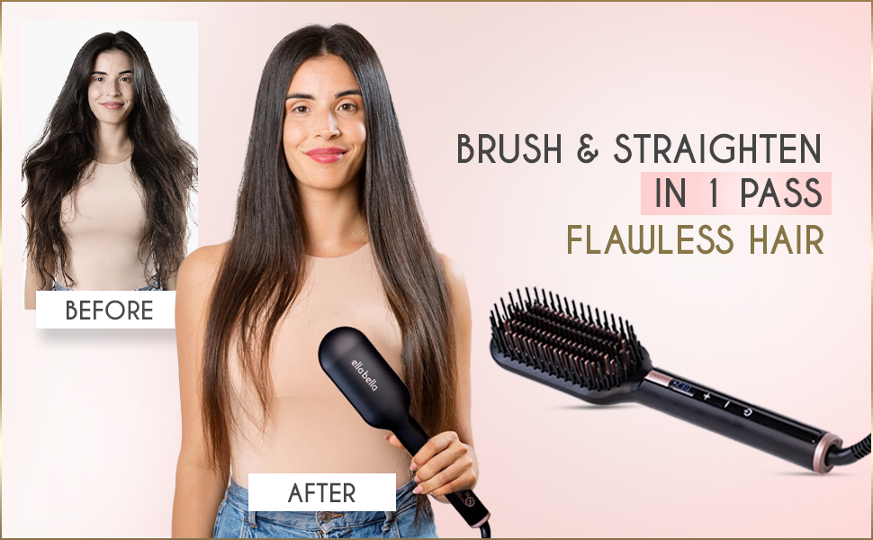 ELLA BELLA Hair Straightening Brush 4