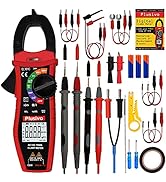 Digital Clamp Meter, Multimeter Voltage Tester Auto-ranging, Measures Current Voltage Temperature...